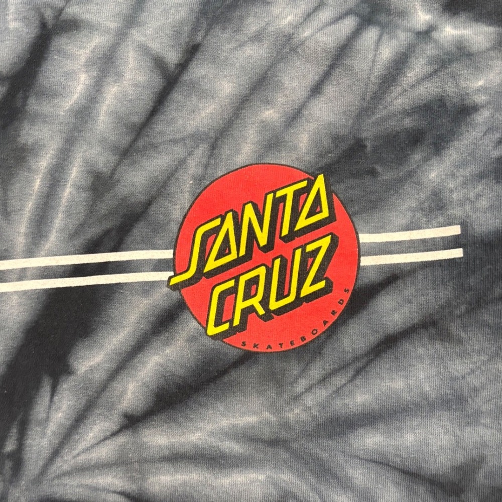 Santa Cruz Tie Dye T Shirt Men's Medium Swirl Logo Skateboarding - Picture 4 of 7